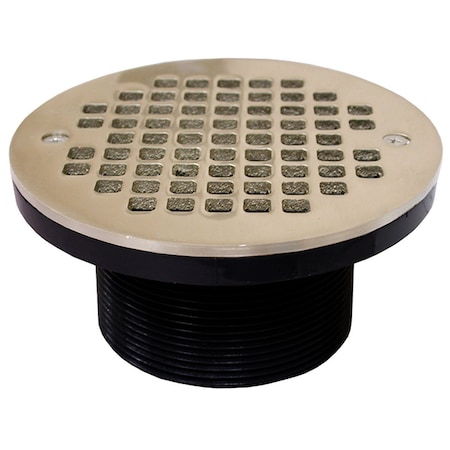 Jones Stephens 3-1/2in. IPS ABS Spud with 6in. Nickel Bronze Strainer D57406